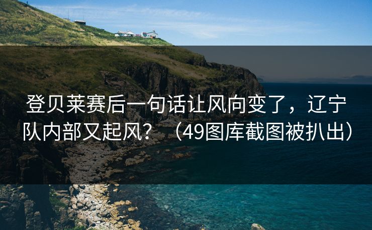 登贝莱赛后一句话让风向变了，辽宁队内部又起风？（49图库截图被扒出）